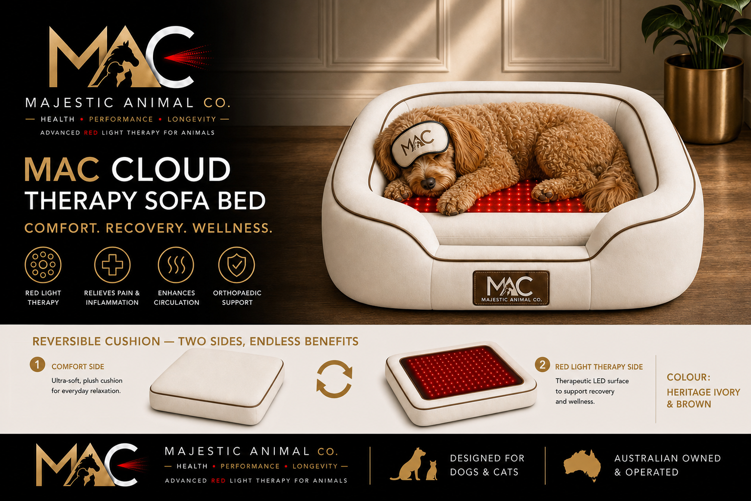 Ivory MAC Cloud Therapy Sofa Bed