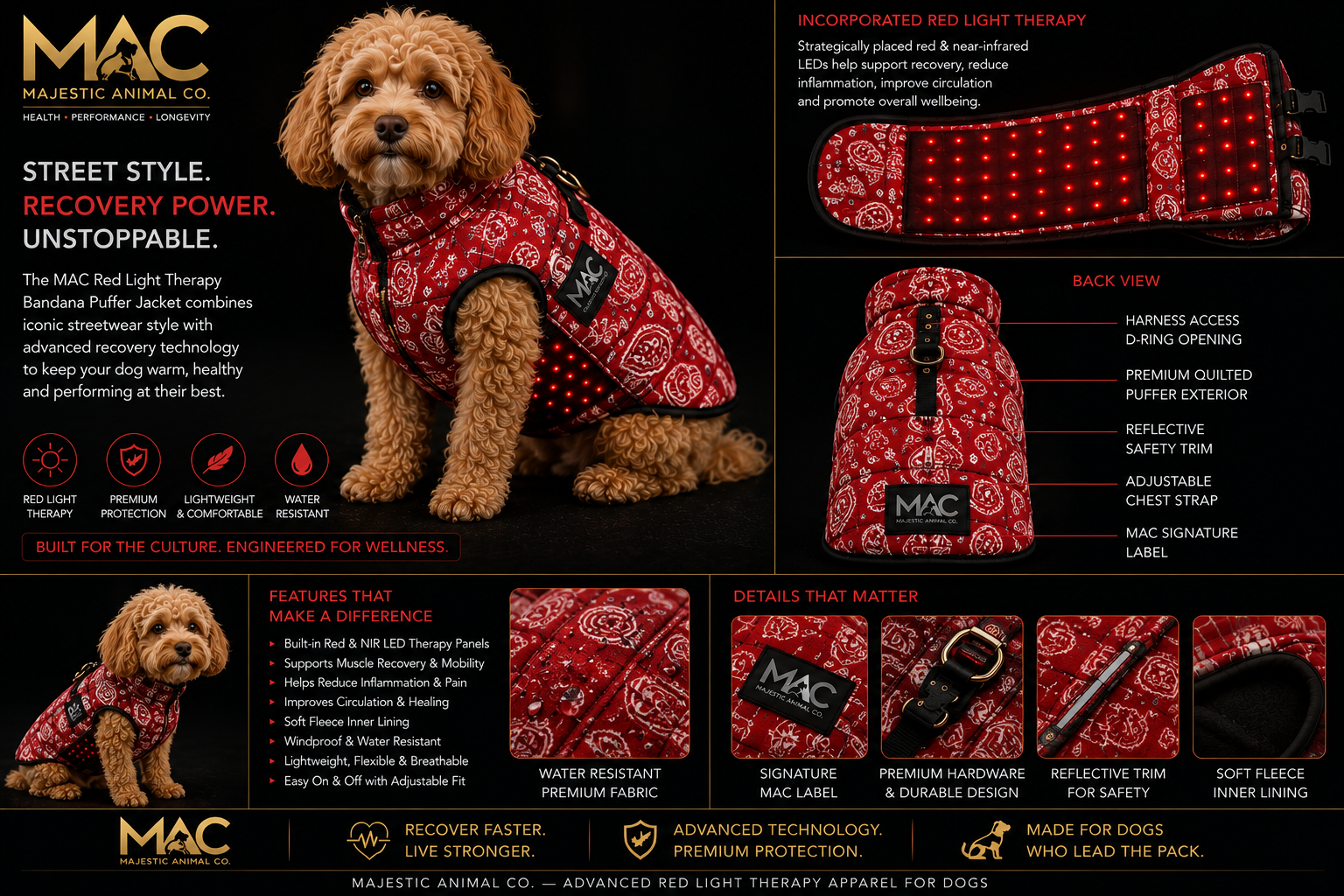 Red bandana jacket